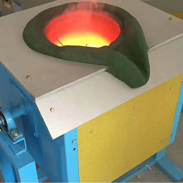  . 小型熔铜炉中高频加热熔炼炉-紫铜熔炼黄铜熔炼5~300KG