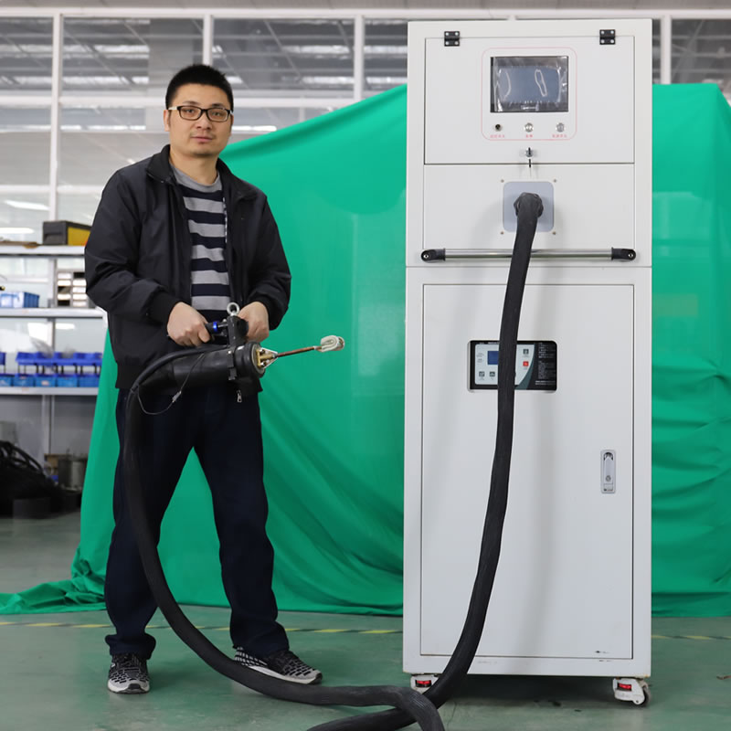 手持式高频铜管焊接加热设备60KW